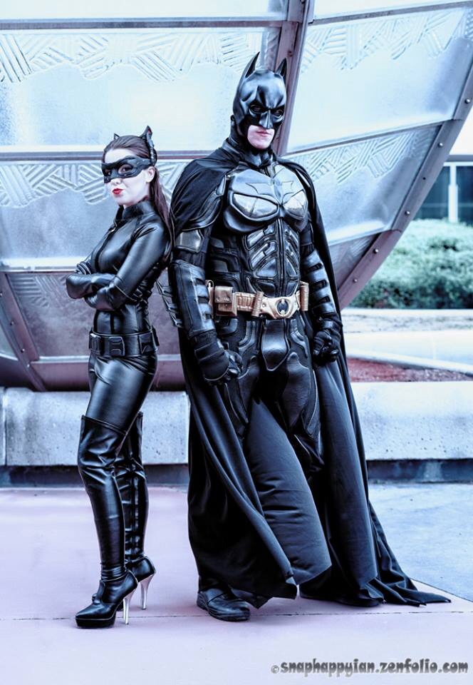 catwoman cosplay and Batman